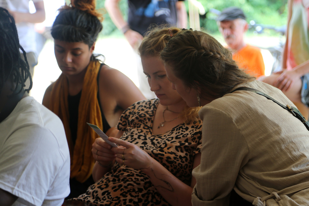 photograph of people in workshop